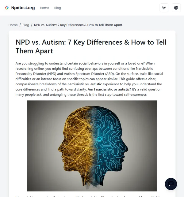 NPD vs. Autism: 7 Key Differences & How to Tell Them Apart