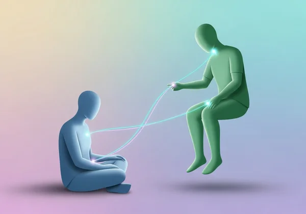 Abstract representation of therapy and professional support