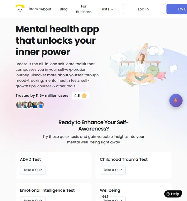 Breeze: Приложение для психического здоровья
